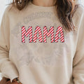 Mama Red and White Lines DTF