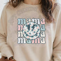 Mama Smiley Retro Flowers DTF