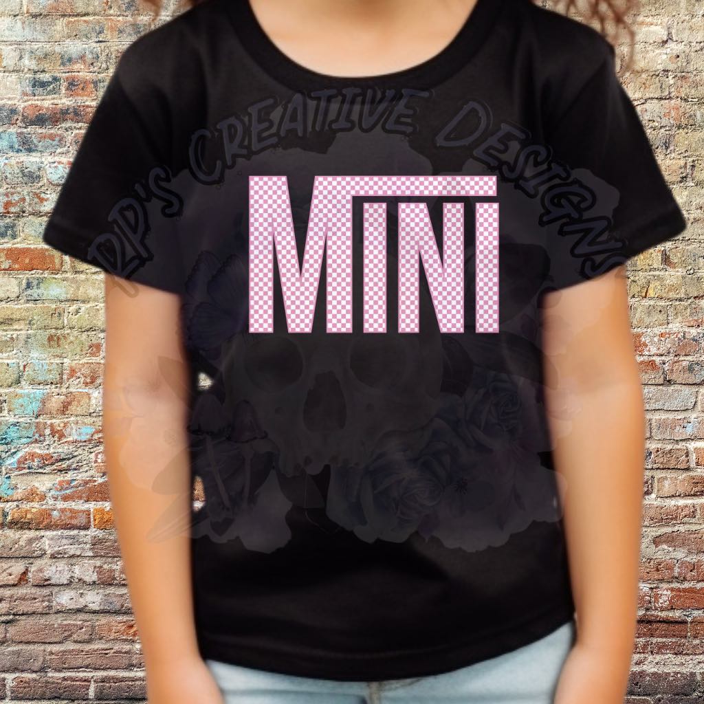 Checkered Mini Pink DTF