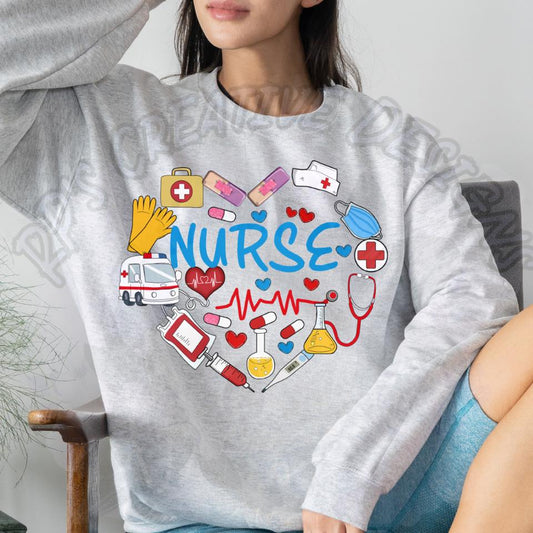 Nurse Heart DTF