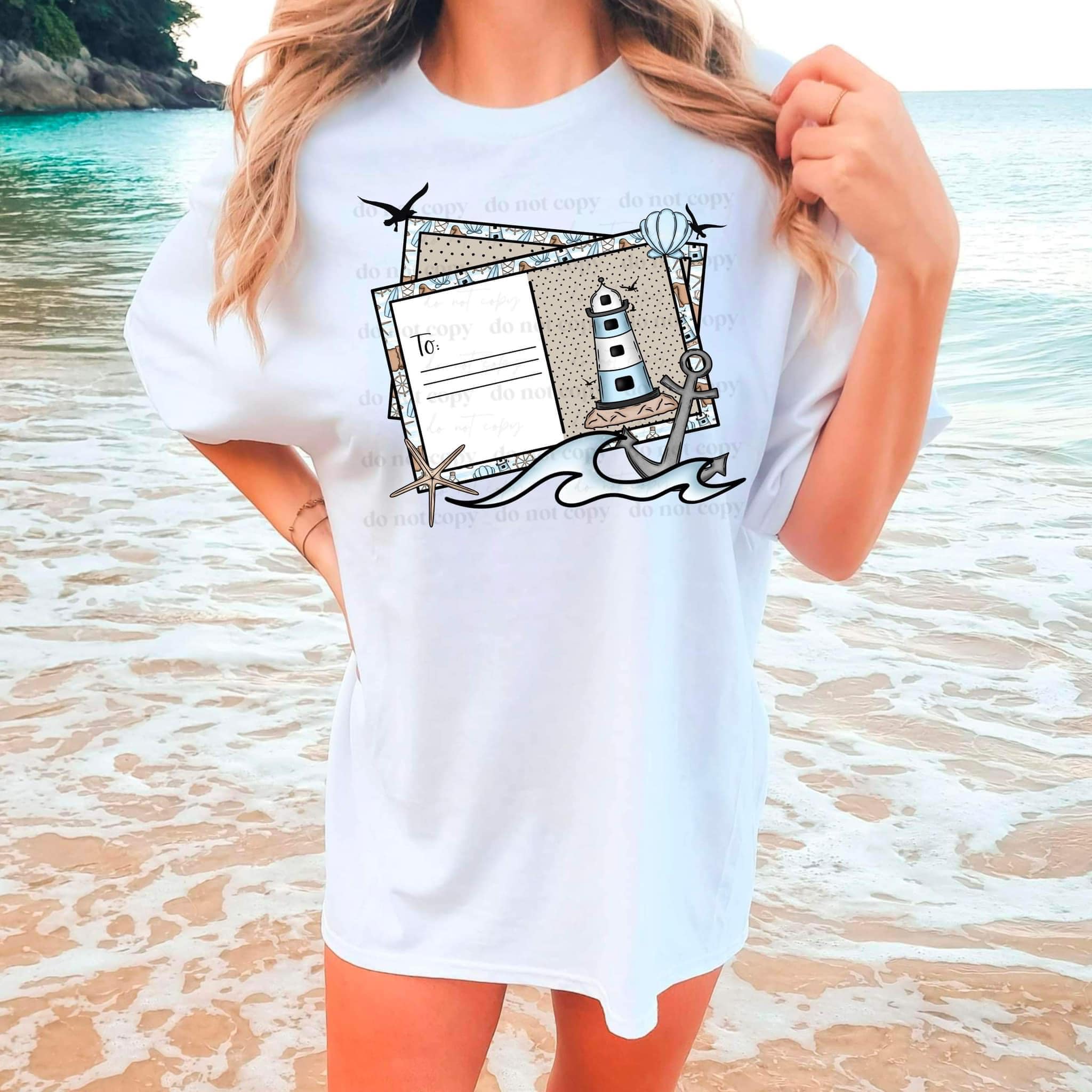 Beach Postcard  DTF