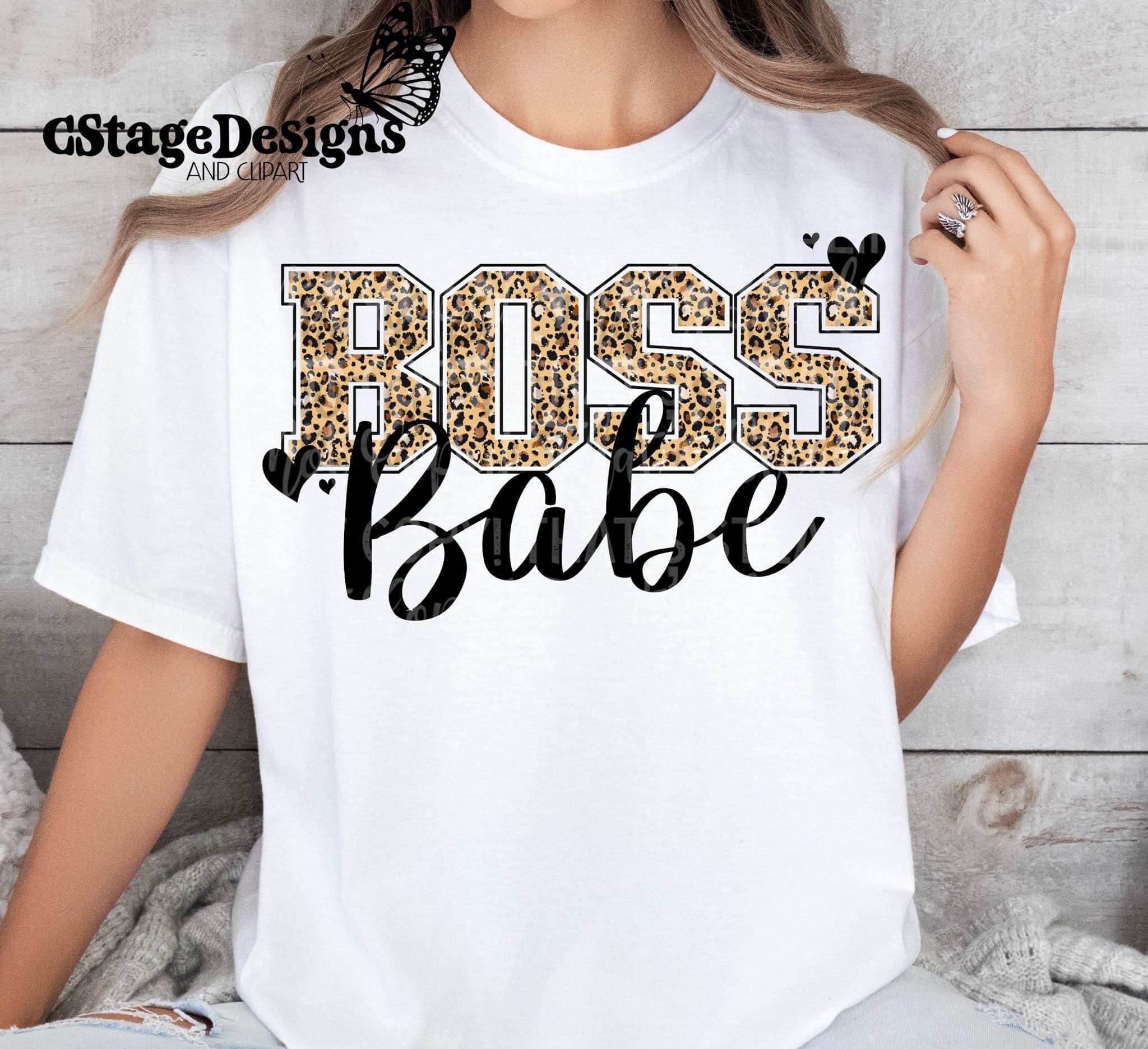 Boss Babe Leopard DTF