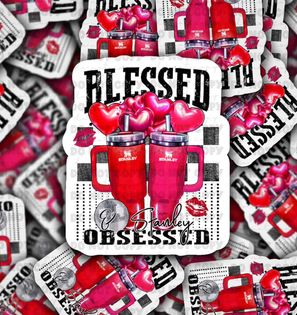 Blessed And Stanley Obsessed Sticker