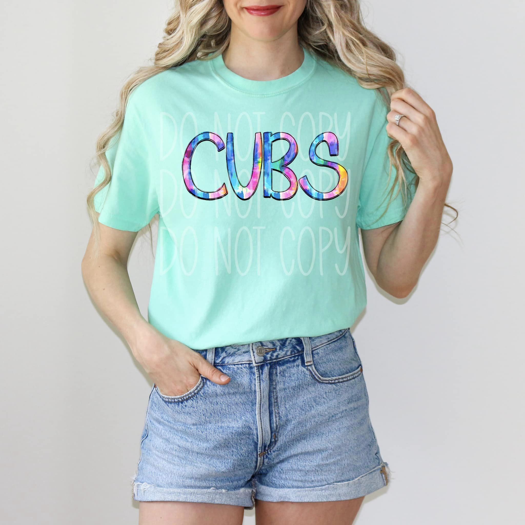 Tie Dye Cubs DTF