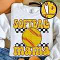 Faux Sequin Ball Mama DTF