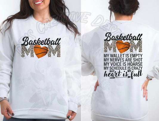 Basketball Mom Heart is Full DTF