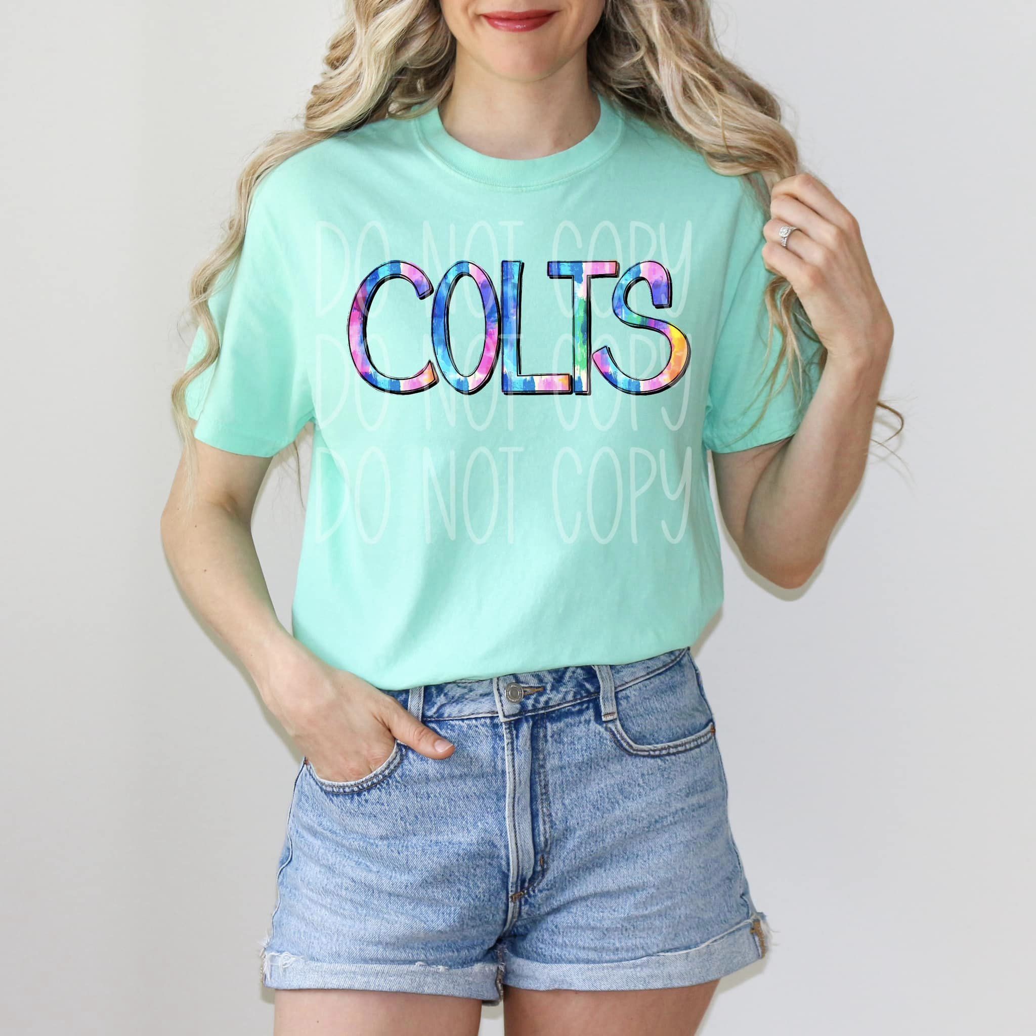Tie Dye Colts  DTF