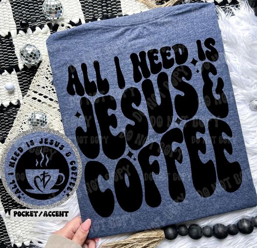 Jesus and Coffee DTF