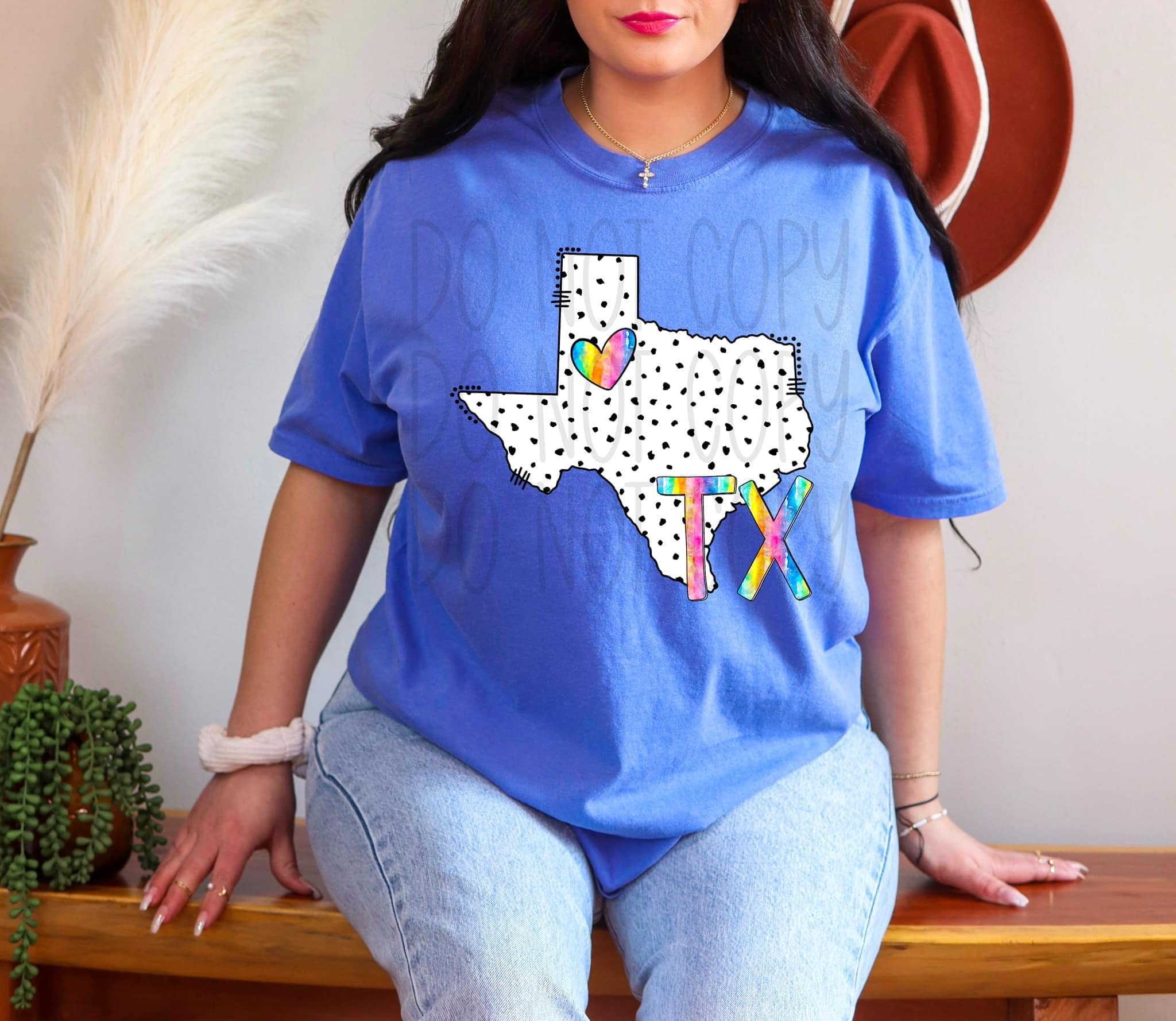 Spotted Tie Dye States  DTF