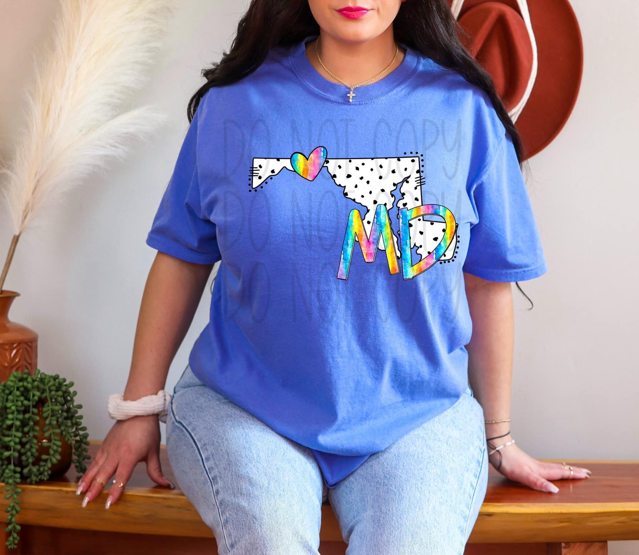Spotted Tie Dye States  DTF