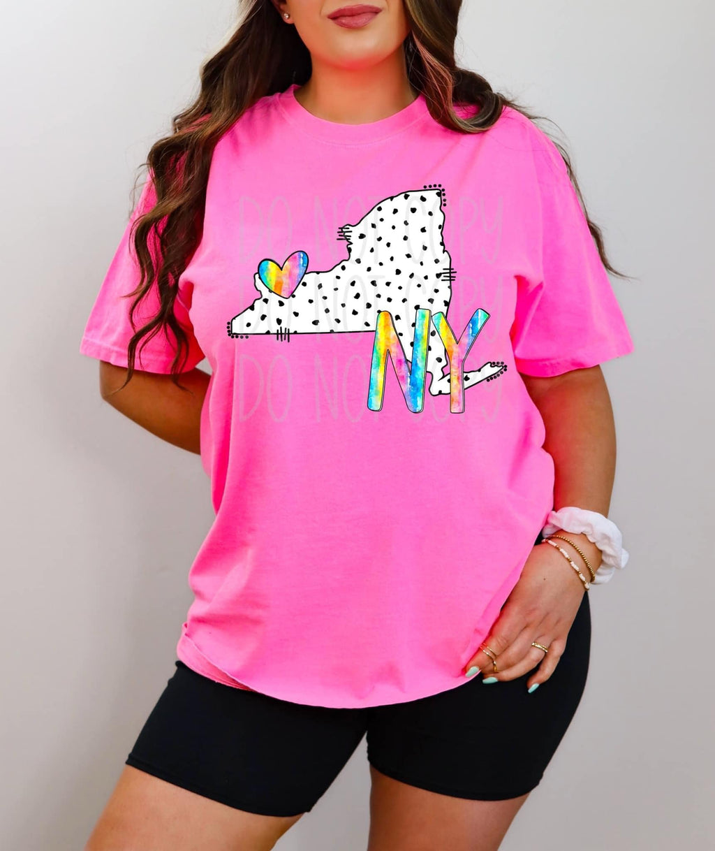 Spotted Tie Dye States  DTF