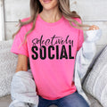 Selectively Social Black Font DTF