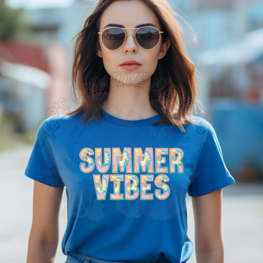 Summer Vibes Tie Dye DTF