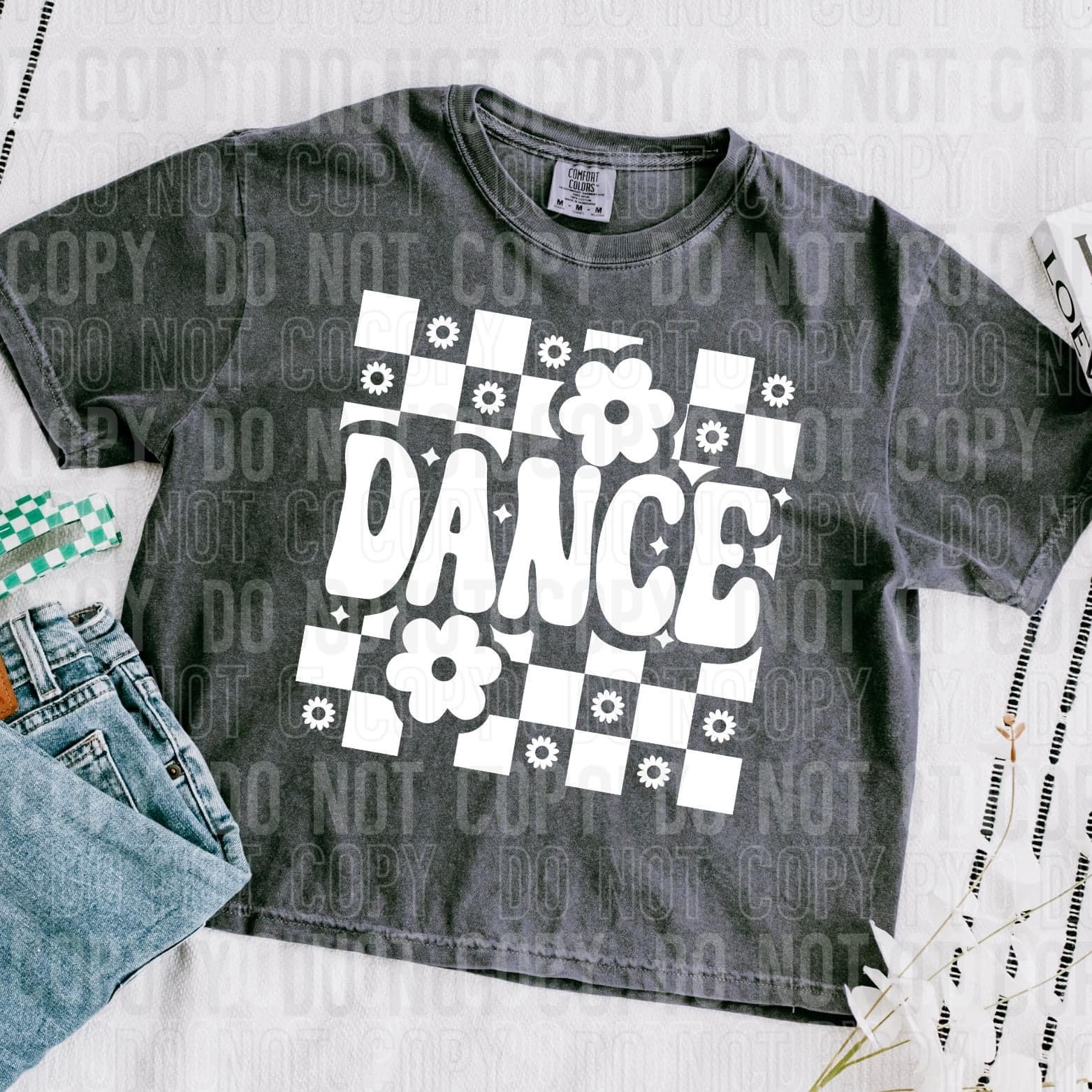 Dance White Font DTF