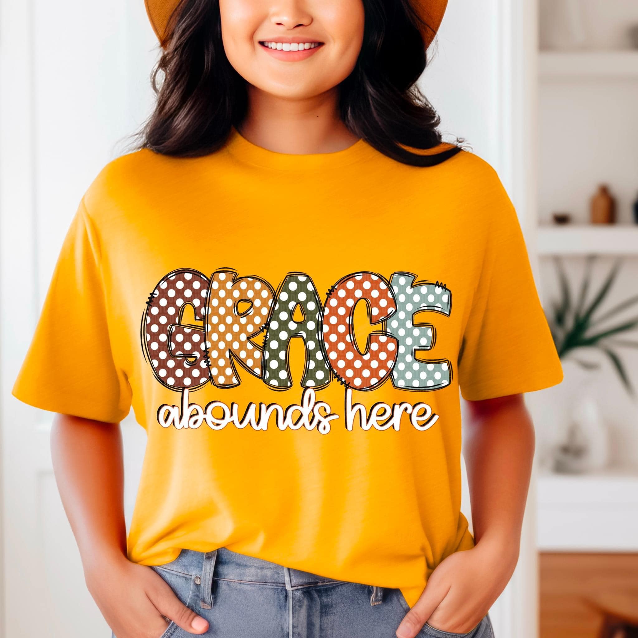 Grace Abounds Here DTF
