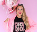 Xoxo pink hearts DTF