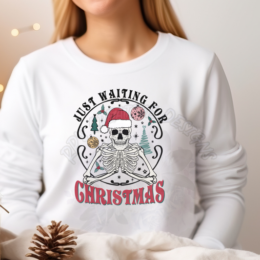 Just Waiting For Christmas WS Tee