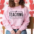 Teaching Fills My Heart Black Font DTF