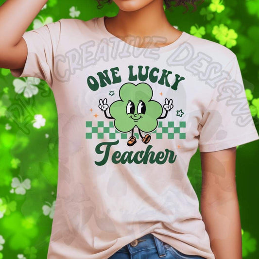 One Lucky Teacher DTF