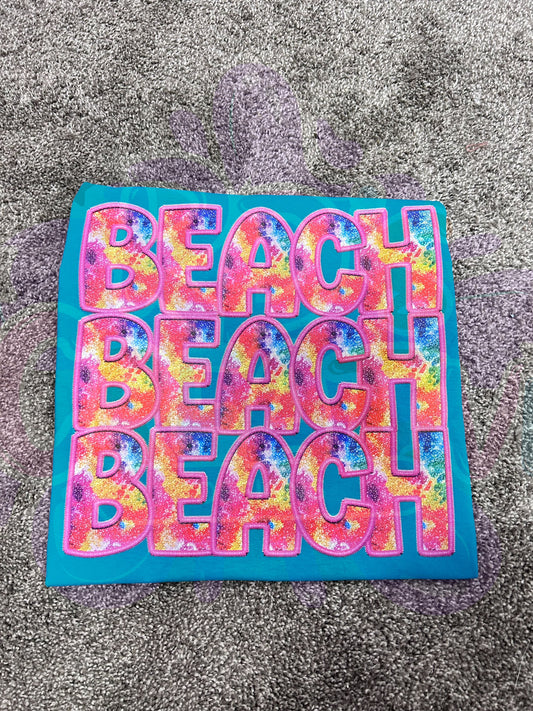 Beach stacked DTF