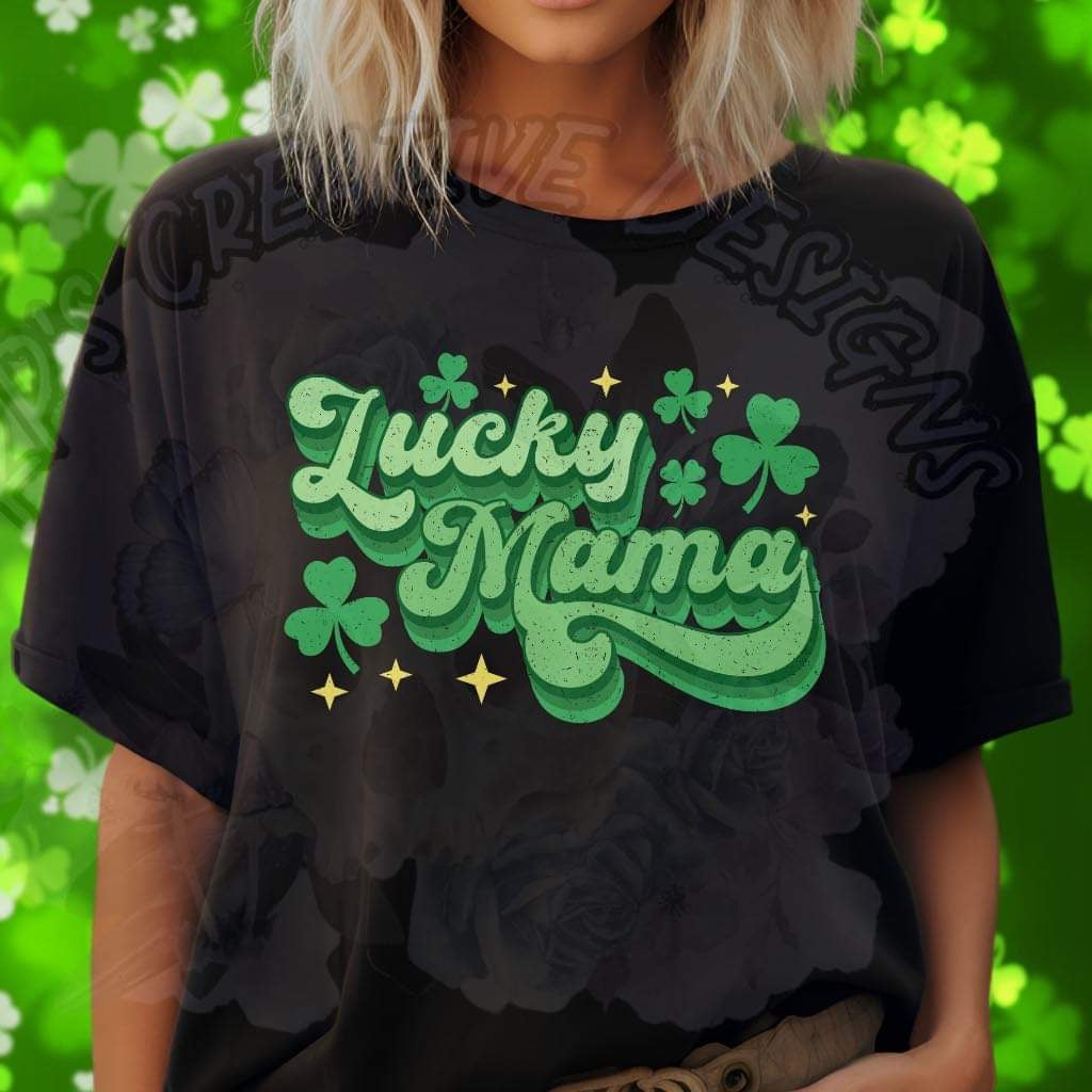 Lucky Mama Distressed DTF