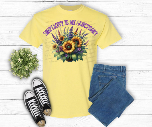 Simplicity is my sanctuary DTF
