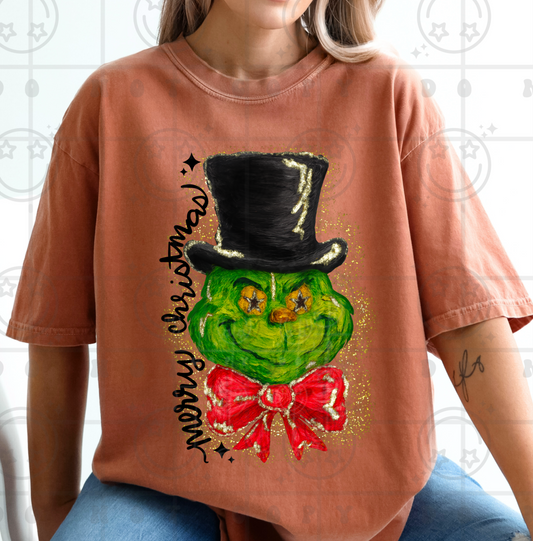 Grinchy Snowman DTF