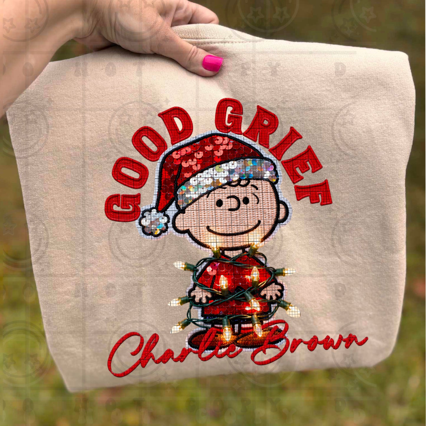 Good Grief CB Faux Sequin DTF