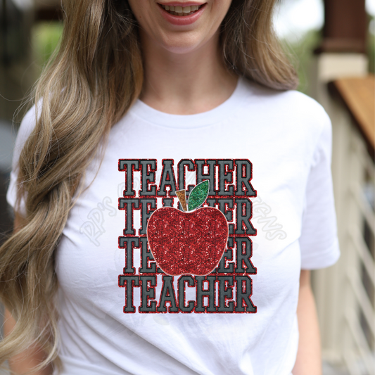 Teacher Apple DTF