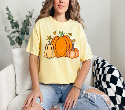 Polka Dot Pumpkins DTF