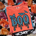 Faux Sequin BOO DTF