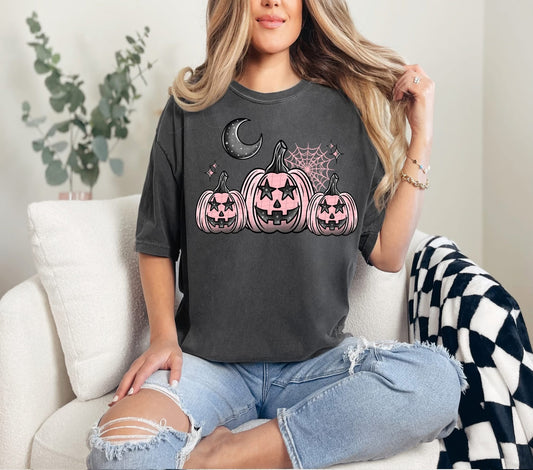 Pink Jack O Lanterns DTF