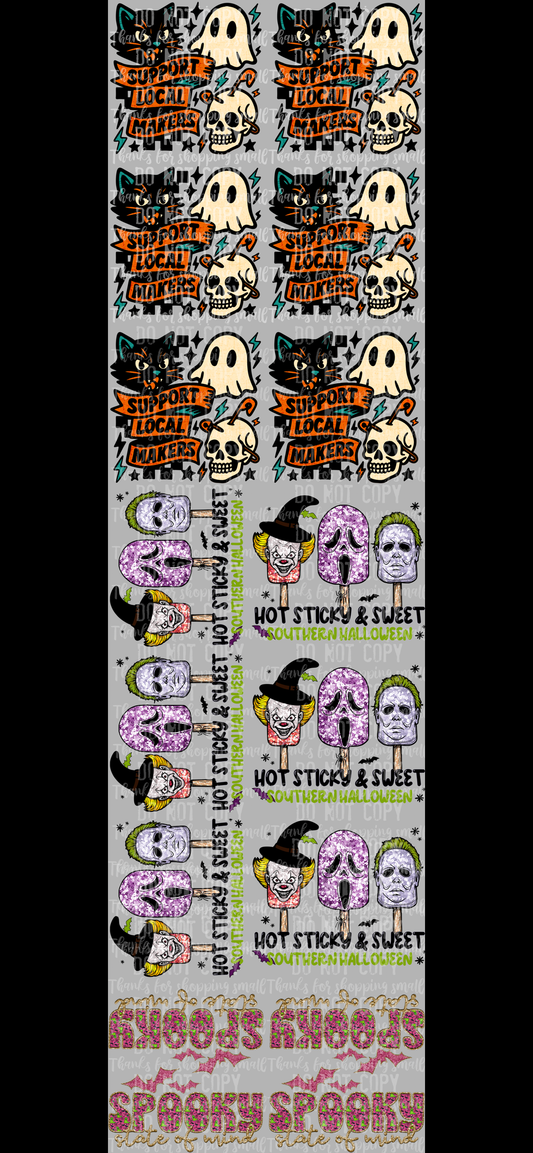 Support your local makers premade 22x80 gang sheet