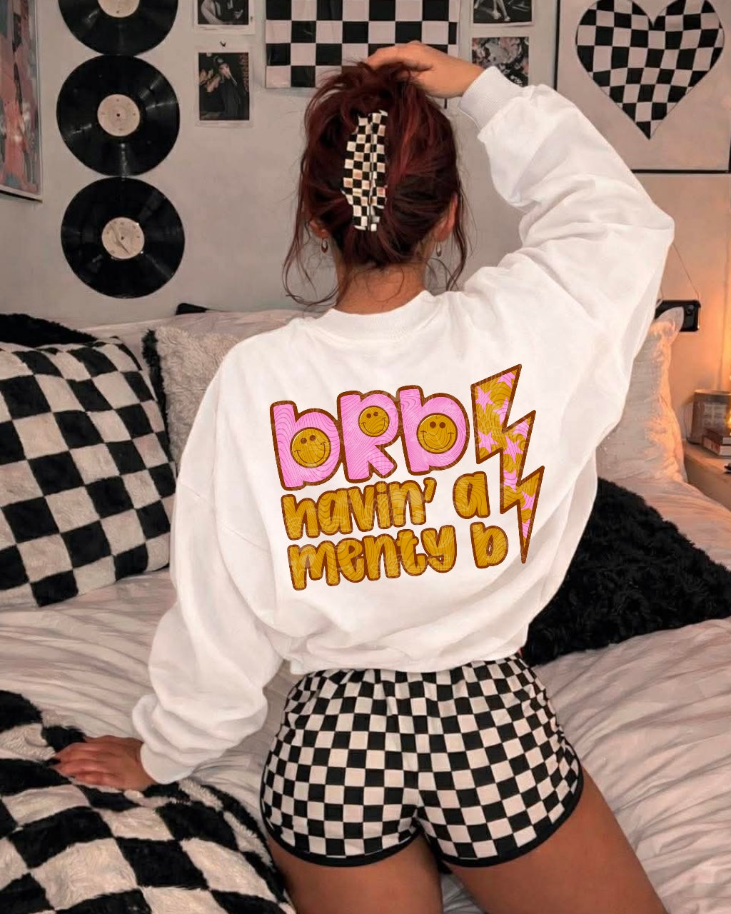 Brb having a menty b