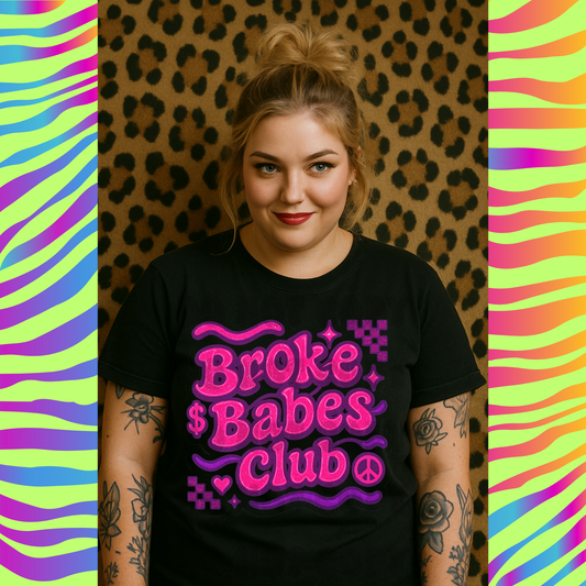 Broke Bables Club - Pink & Purple DTF