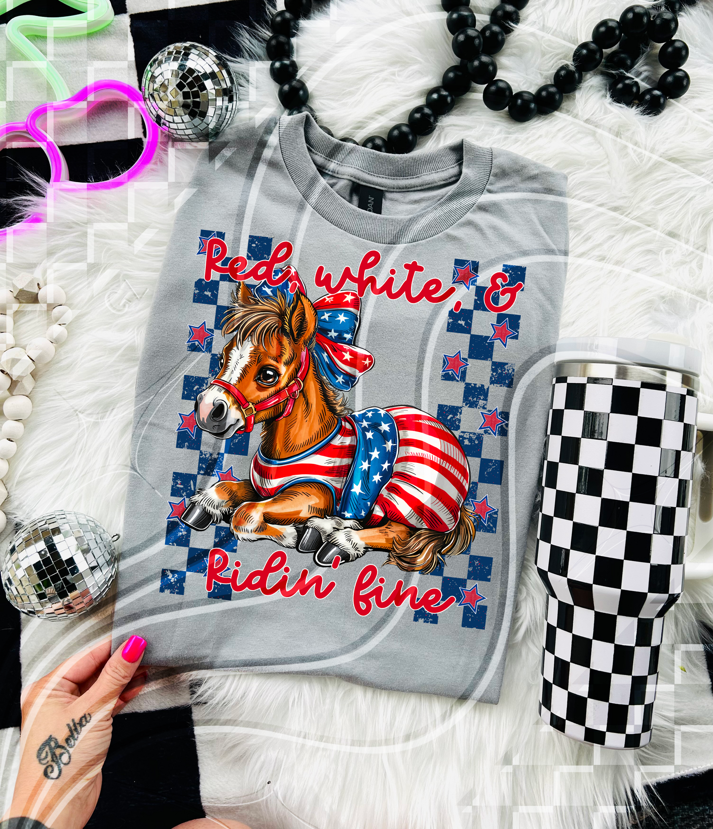 Ride White & Ridin' Fine DTF