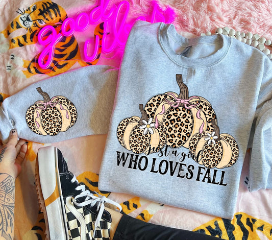 Girl Who Loves Fall DTF
