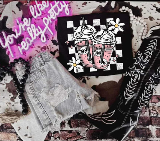 Checkers & Skull Coffee DTF