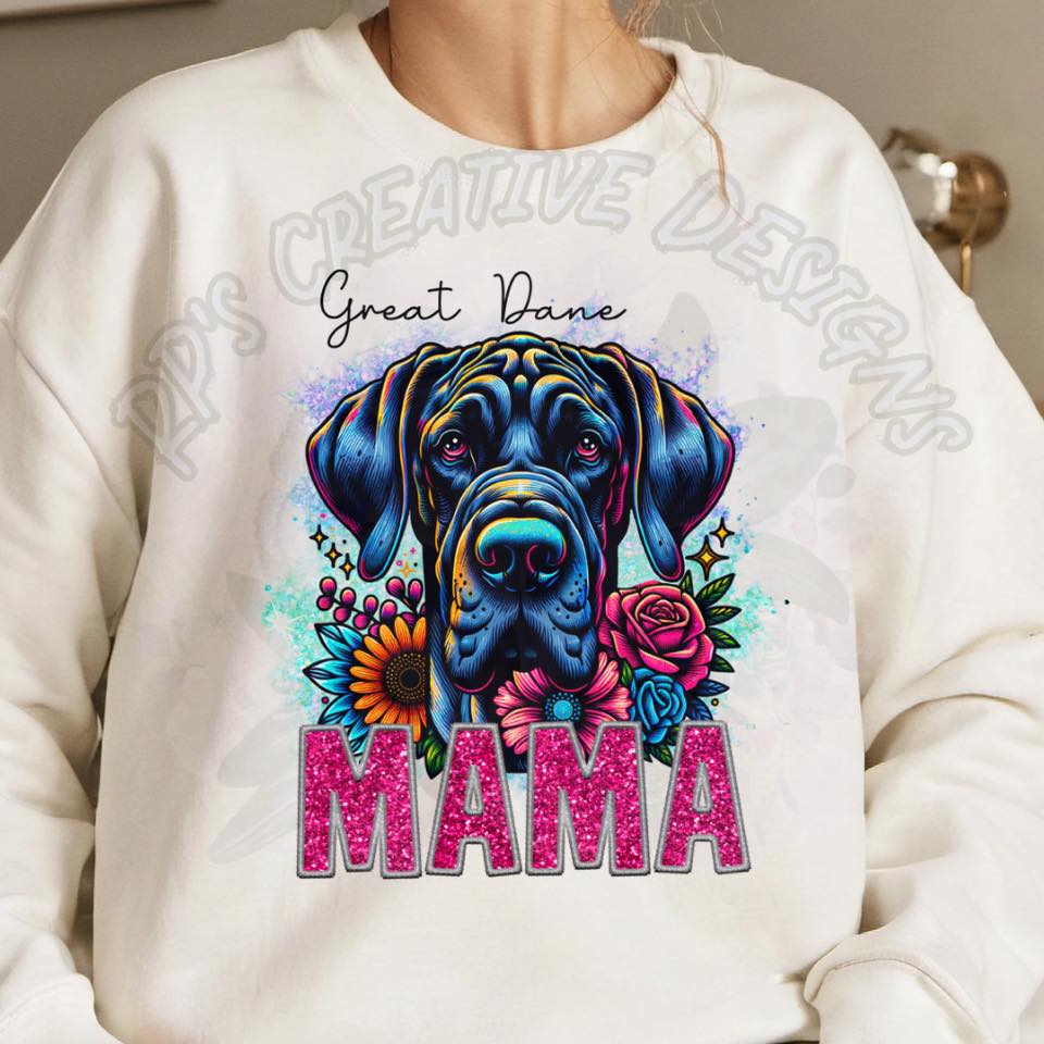 Dog Mama-Great Dane DTF