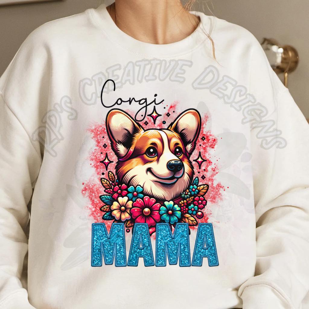 Dog Mama-Corgi DTF