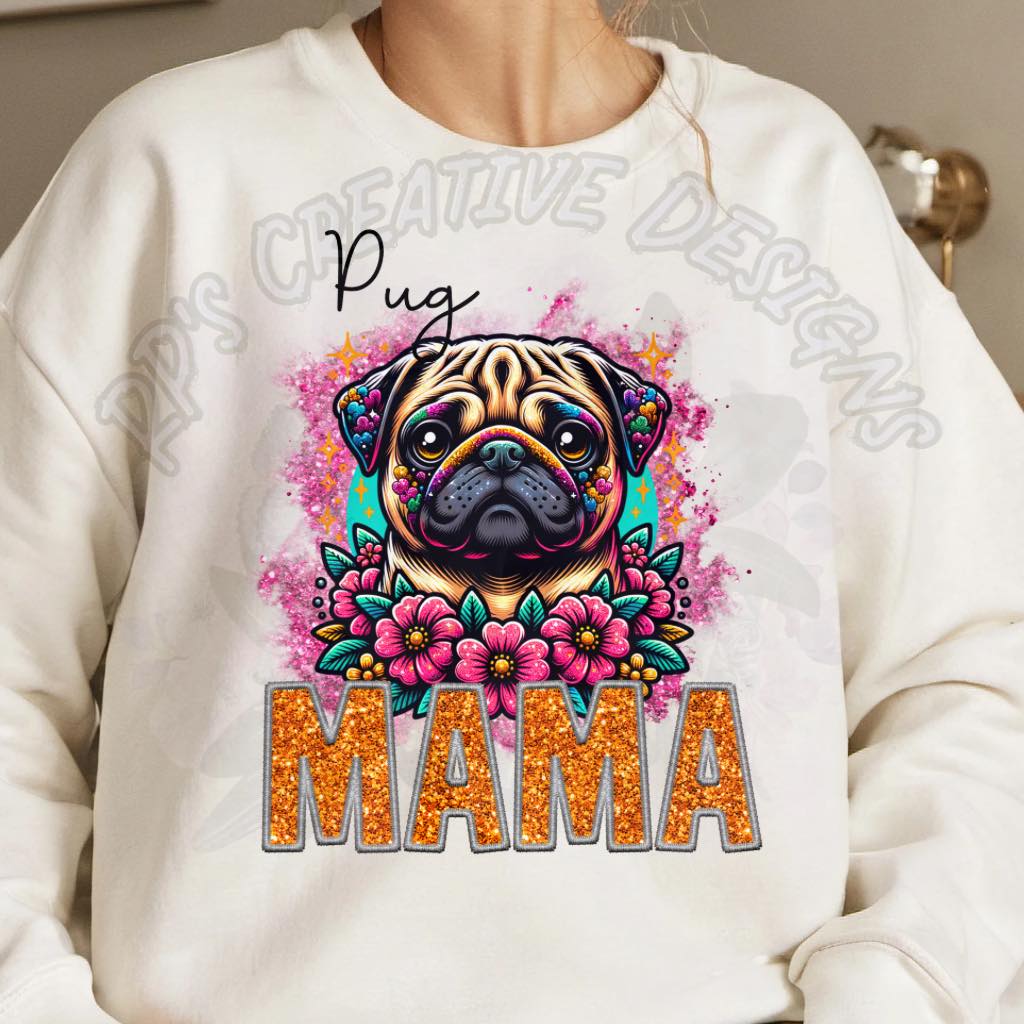 Dog Mama-Pug DTF