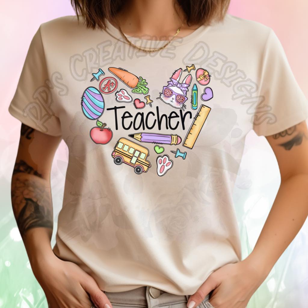 Easter Teacher  DTF