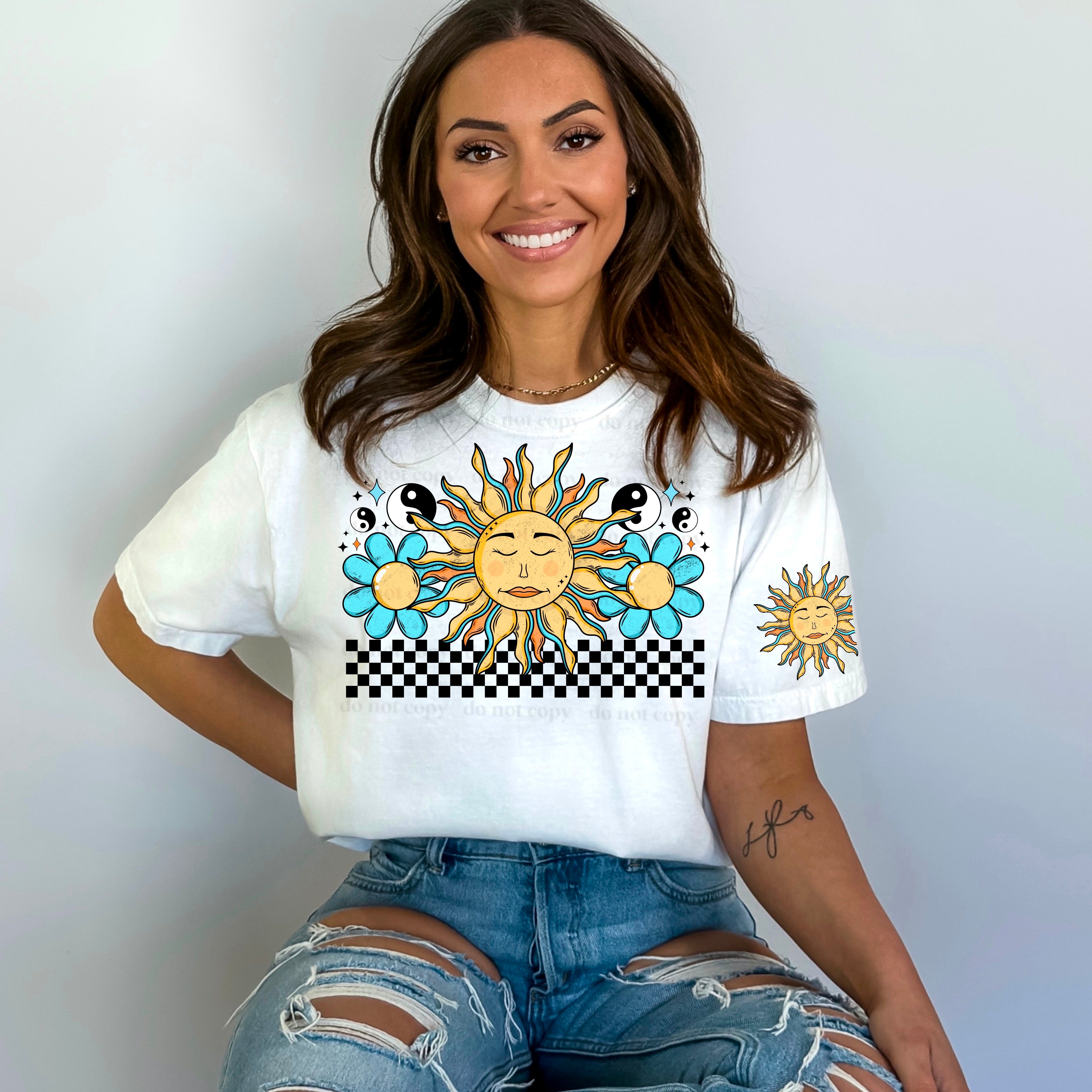 Checkered Sunshine DTF