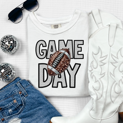 Faux Sequin Sports Game Day DTF