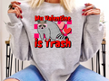 My Valentine Is Trash Racoon DTF