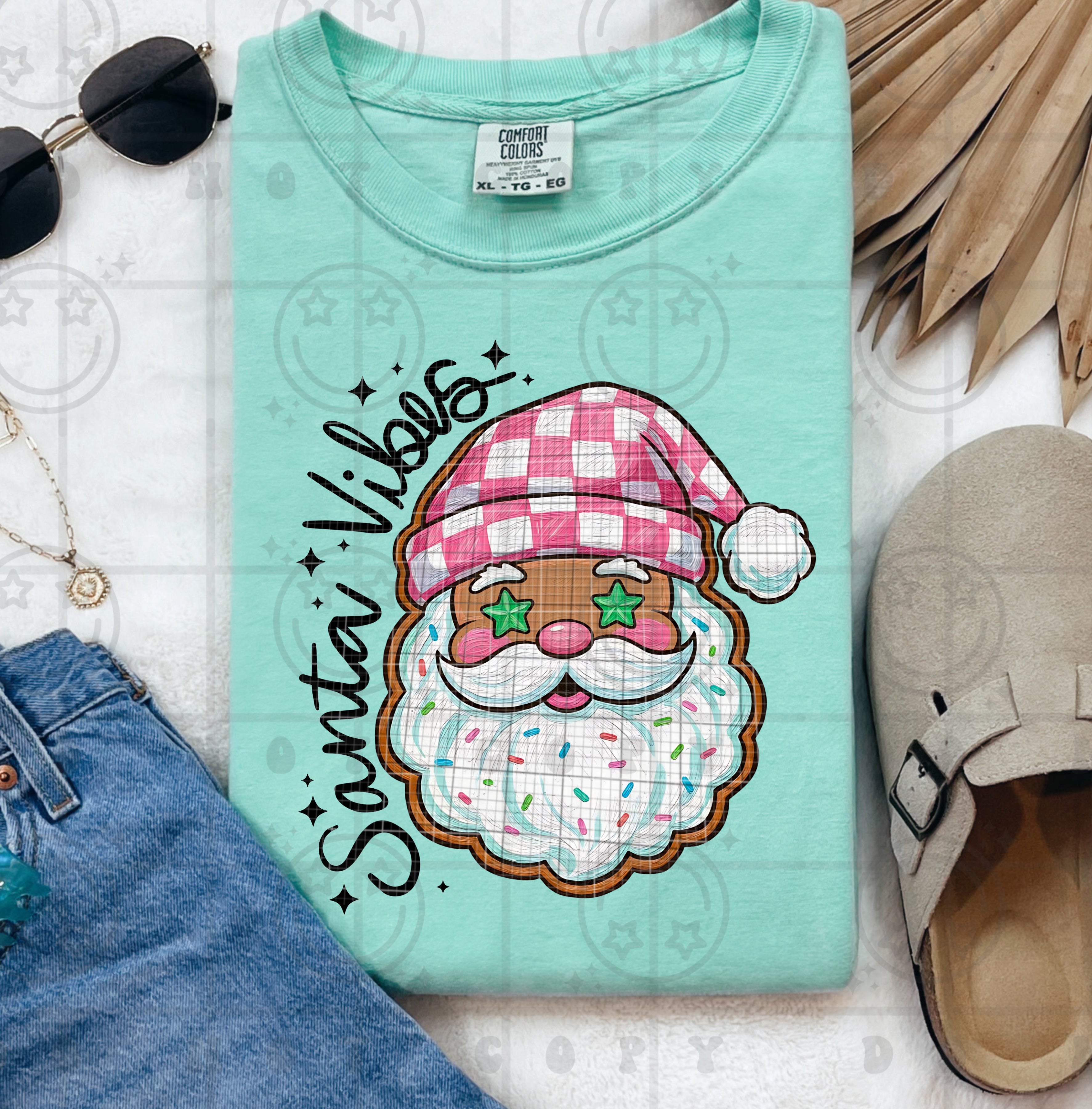 Santa Vibes Cookie DTF
