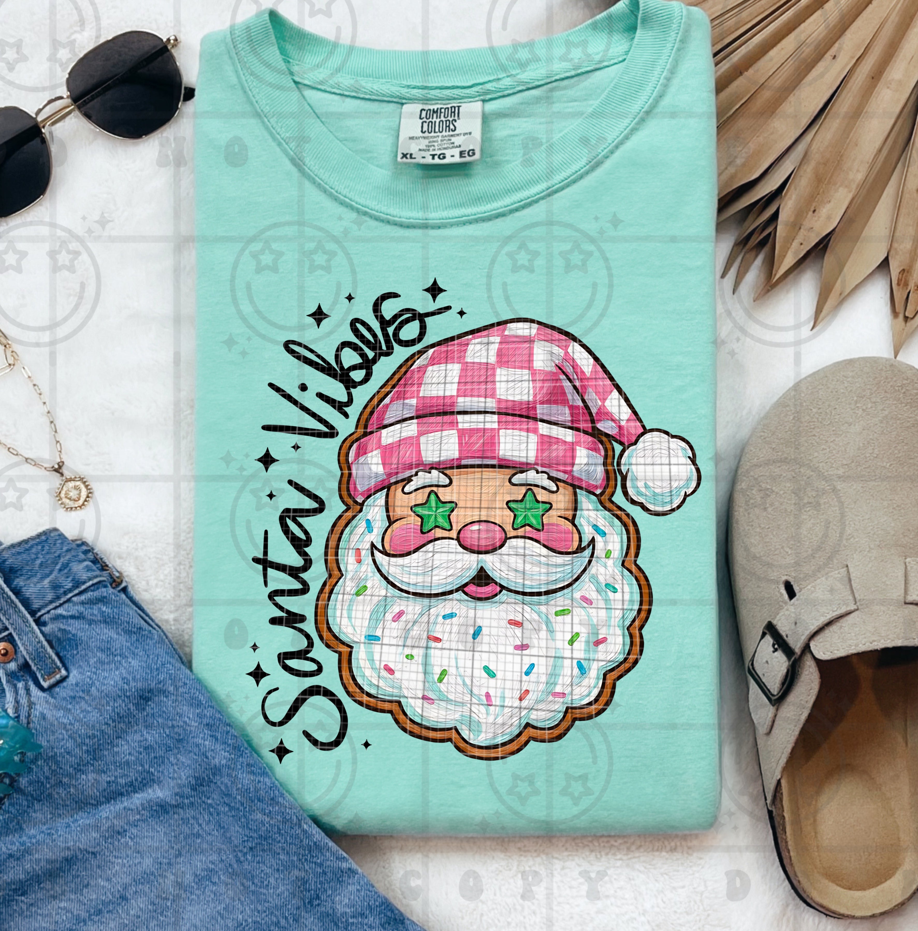 Santa Vibes Cookie 2 DTF