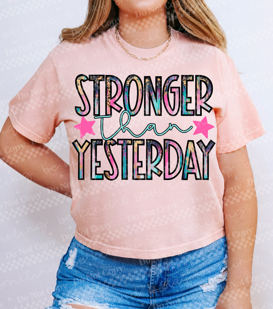 Stronger than yesterday DTF