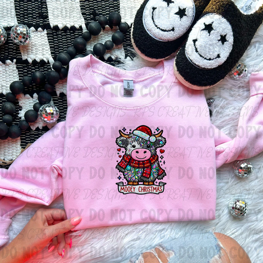 Mooey Christmas Cow DTF