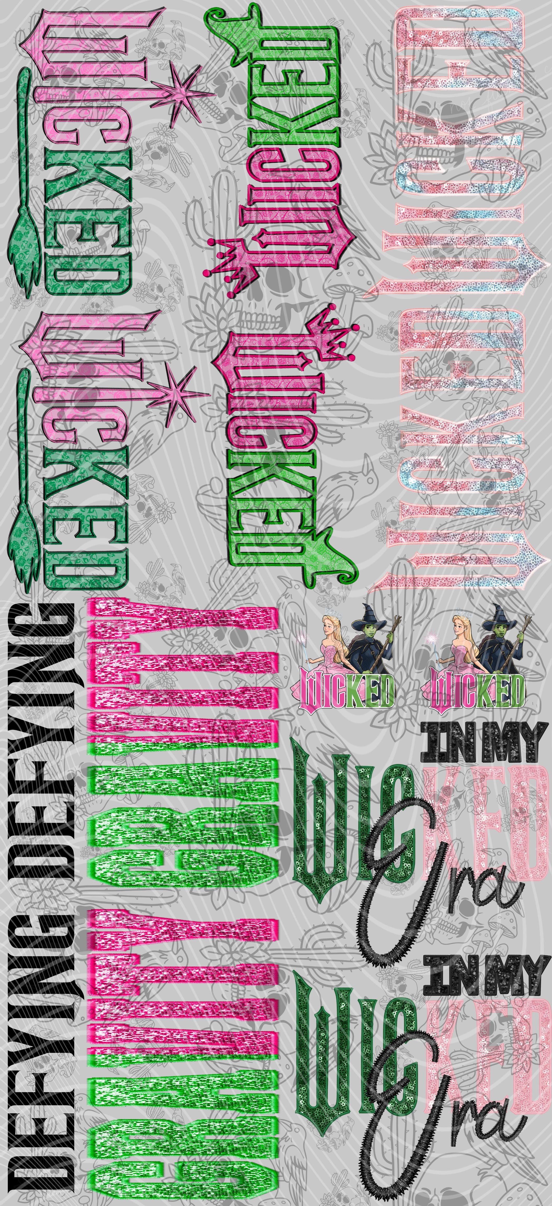 Wicked 22X48 gang sheet